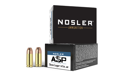 NOSLER ASP 9MM 147GR HG JHP 20/200