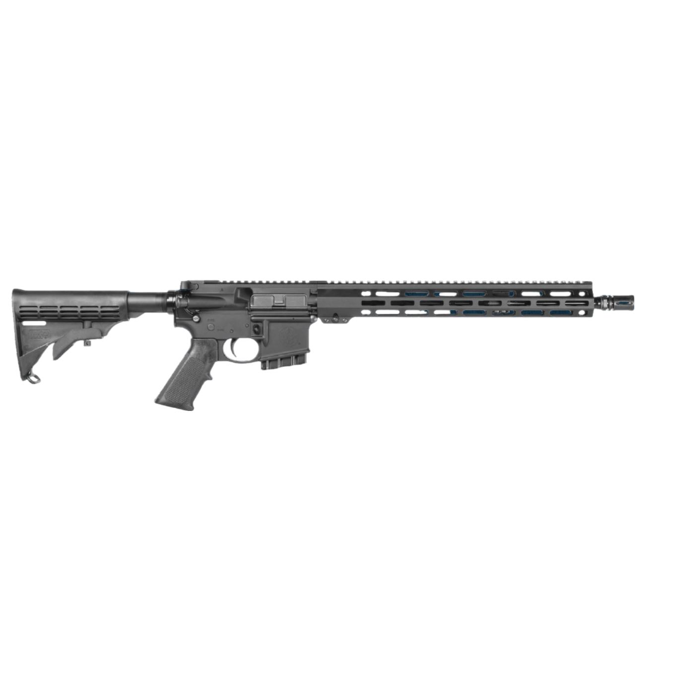https3A2F2Fmedia.chattanoogashooting.com2Fimages2Fproduct2FSW139552FSW139551.jpg S&W M&P 15 Sport III CA Compliant Rifle 5.56mm 10rd Fixed Magazine 16" Barrel M-LOK Handguard Mid Length Gas System Black - Image 1
