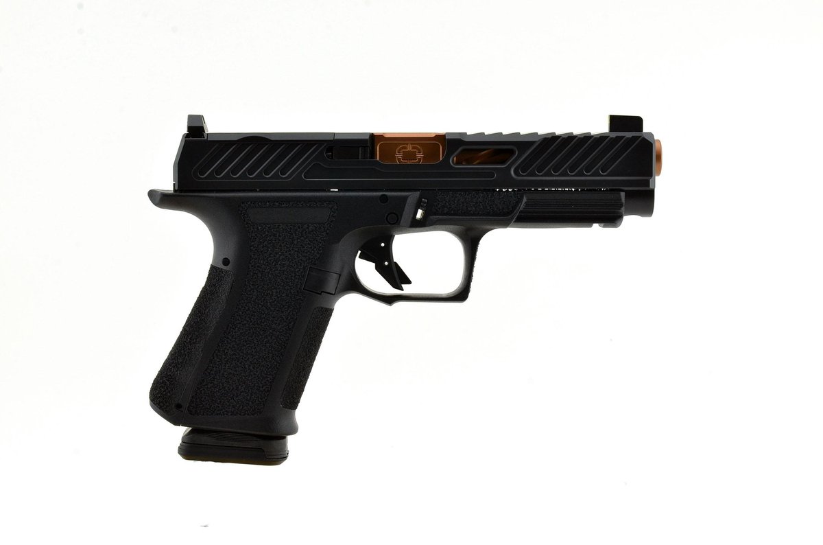https3A2F2Fmedia.chattanoogashooting.com2Fimages2Fproduct2FEVSS10272FSS-1027.jpg Shadow Systems Optics Ready MR920L Handgun 9mm Luger 15rd Magazine 4.5" Bronze Barrel Black Elite Slide - Image 1