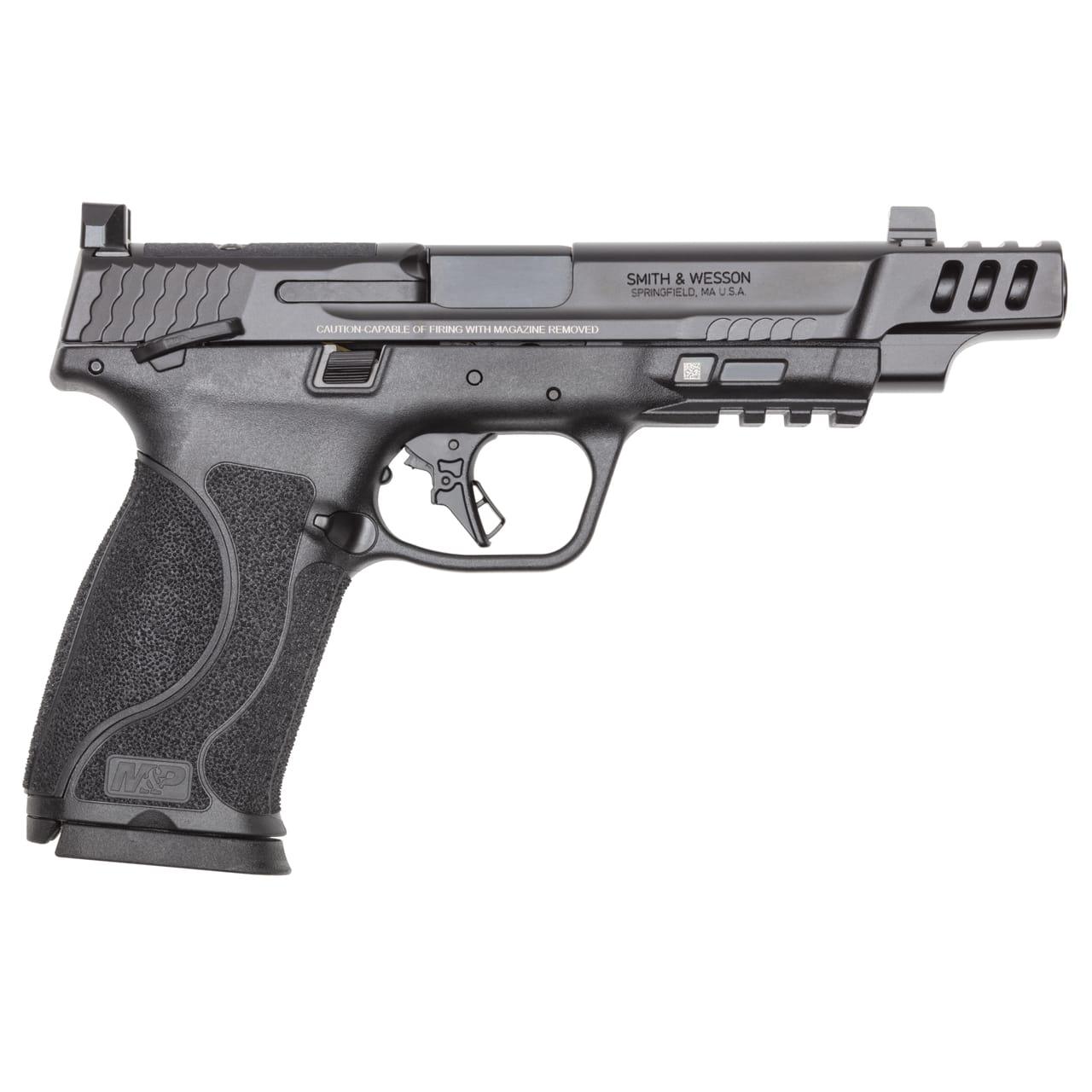 https3A2F2Fmedia.chattanoogashooting.com2Fimages2Fproduct2FSW139162FSW140921.jpg M&P PC 10mm M2.0 OR Compliant Handgun 10mm Auto 10rd Magazines(2) 5.6" Barrel Thumb Safety Black Night Sights - Image 1
