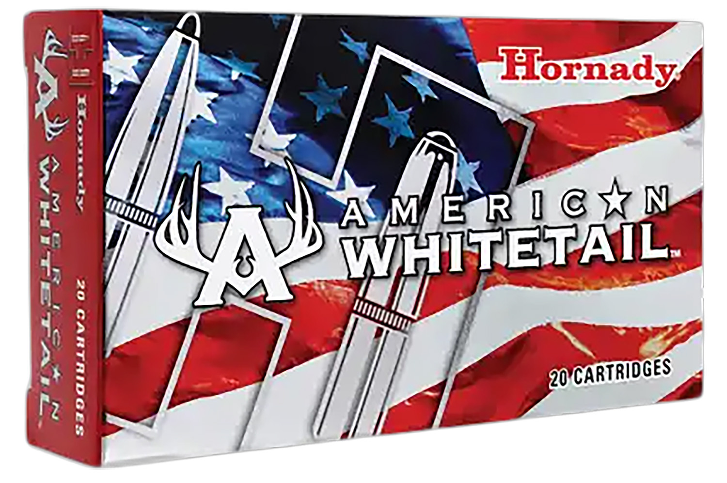 1026.jpg Hornady 82044 American Whitetail 300WinMag 180gr InterLock Spire Point 20 Per Box/10 Case - Image 1