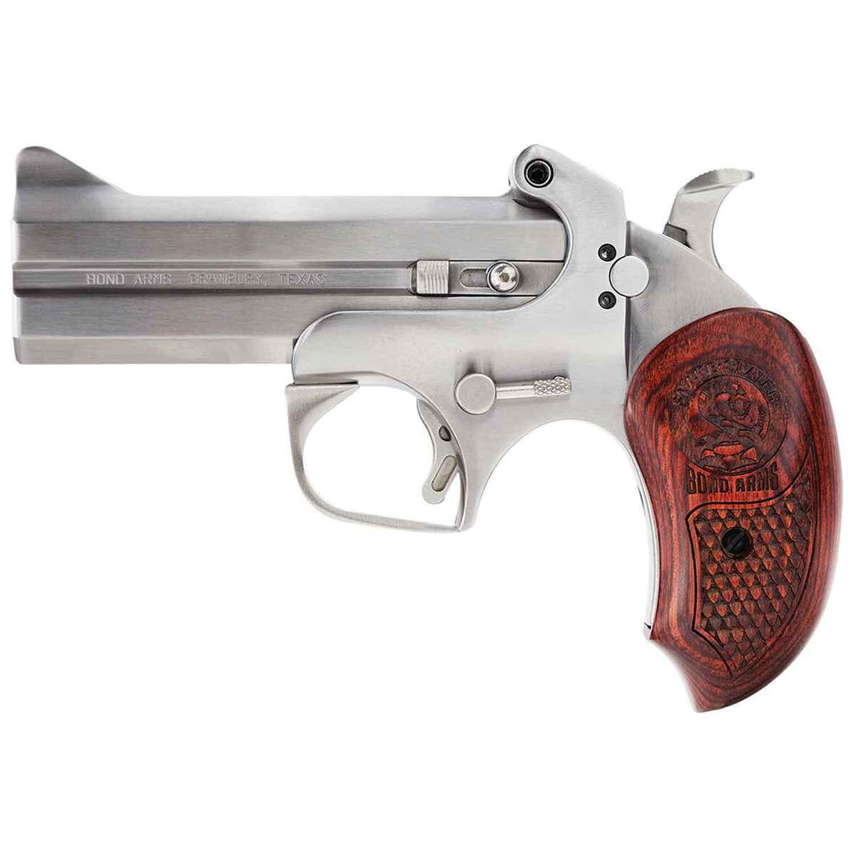 https3A2F2Fmedia.chattanoogashooting.com2Fimages2Fproduct2FBEBASSIV357382FSnakeiv.jpg Bond Arms Snake Slayer IV Derringer .357 Mag/.38 Spl 2rd Capacity 4.25" Barrel Rosewood Grip - Image 1