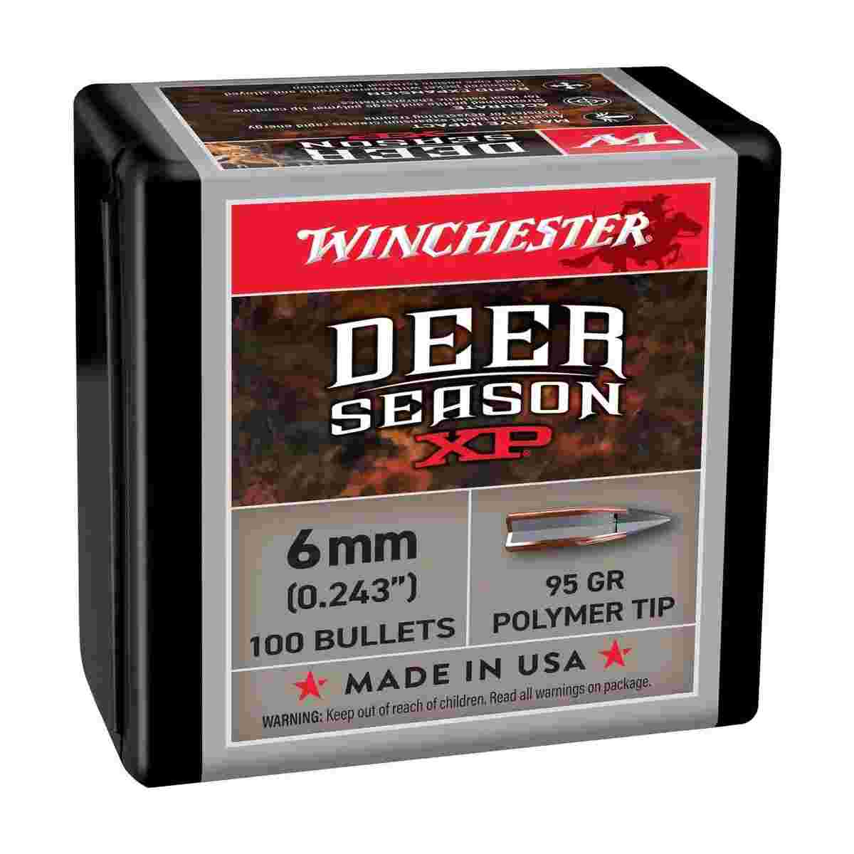 https3A2F2Fmedia.chattanoogashooting.com2Fimages2Fproduct2FWBWB6XP2FWBWB6XP-2.jpg Winchester Deer Season XP Rifle Bullets 6mm 95 gr 100/ct - Image 1