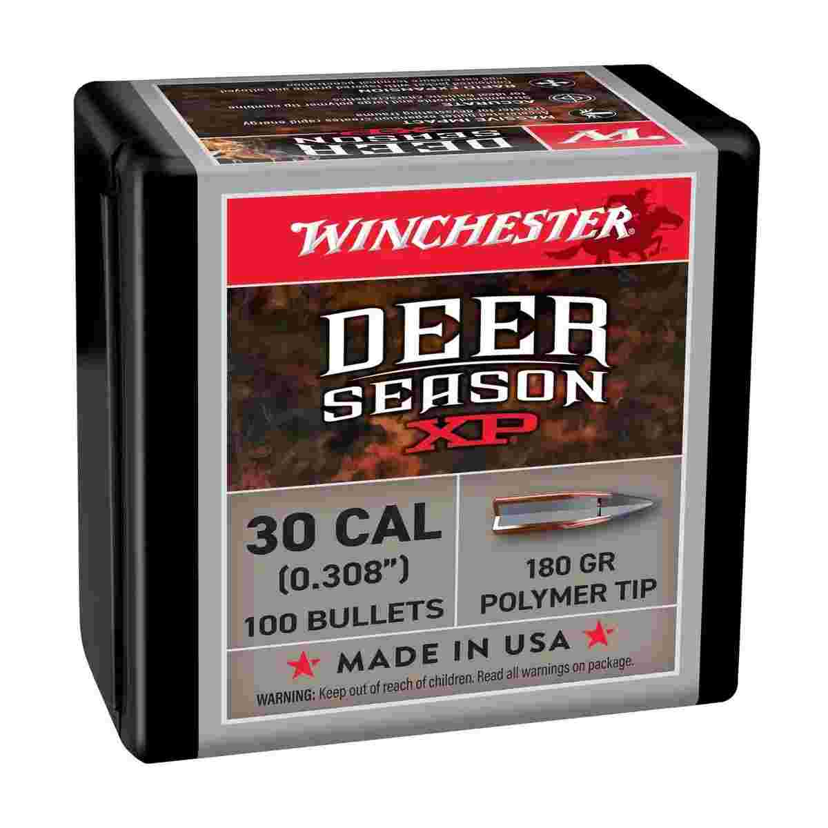 https3A2F2Fmedia.chattanoogashooting.com2Fimages2Fproduct2FWBWB30XP22FWBWB30XP-1.jpg Winchester Deer Season XP Rifle Bullets 30 cal 180 gr 100/ct - Image 1