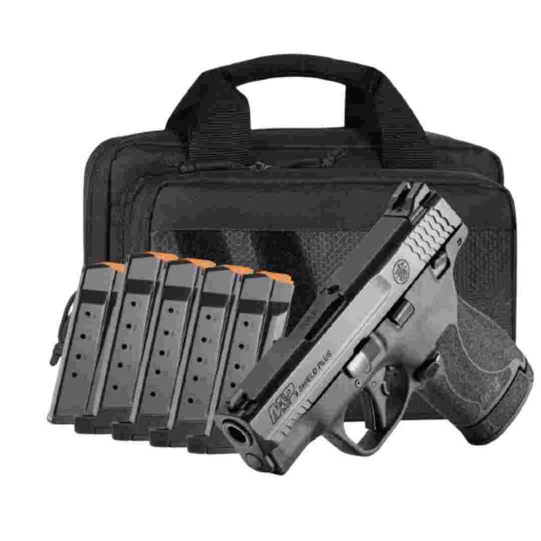 https3A2F2Fmedia.chattanoogashooting.com2Fimages2Fproduct2FSW147502FSW14750 M&P 9 Shield Plus TS Carry On Bundle 9mm Luger 10(1)&13(5)rd Magazines 3.1" Barrel Savior Specialist Bag - Image 1