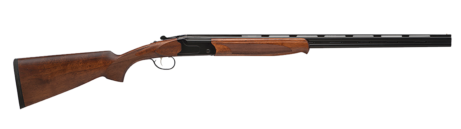 97941.jpg Stevens 22167 555 Full Size 28 Gauge Break Open 2.75" 2rd 26" Black Satin Over/Under Vent Rib Barrel, Satin Black Aluminum Receiver, Fixed Oiled Turkish Walnut Stock, Ambidextrous - Image 1