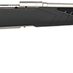 Savage Arms 57082 110 Storm Full Size 243 Win 4+1 22" Matte Stainless Button-Rifled Barrel, Matte Drilled & Tapped Stainless Steel Receiver, AccuStock Matte Gray Synthetic Stock, Right Hand