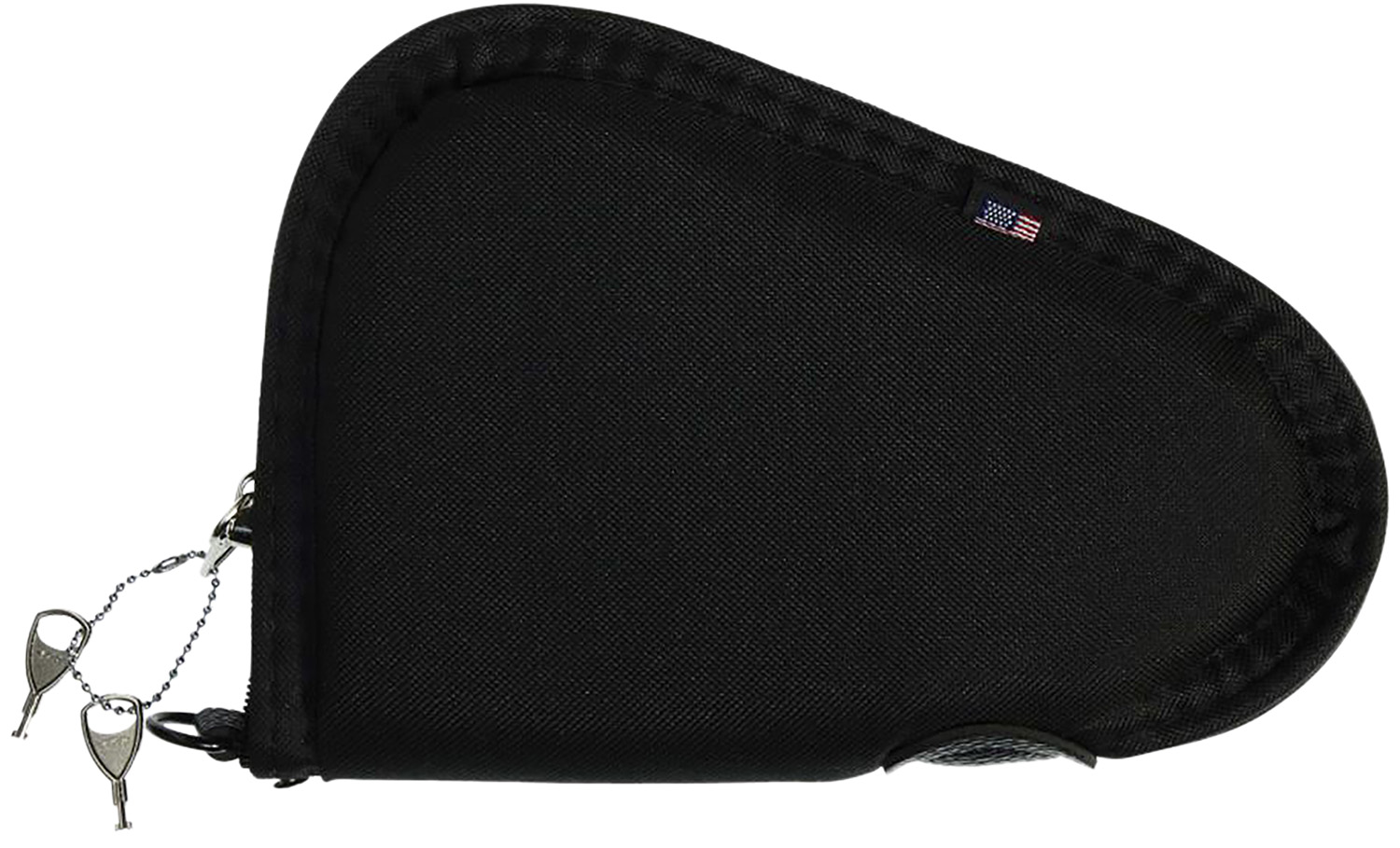 15034.jpg Allen 748 Locking Handgun Case Black Endura, YKK Zippers & Foam Padding Includes 2 Keys 8" L - Image 1