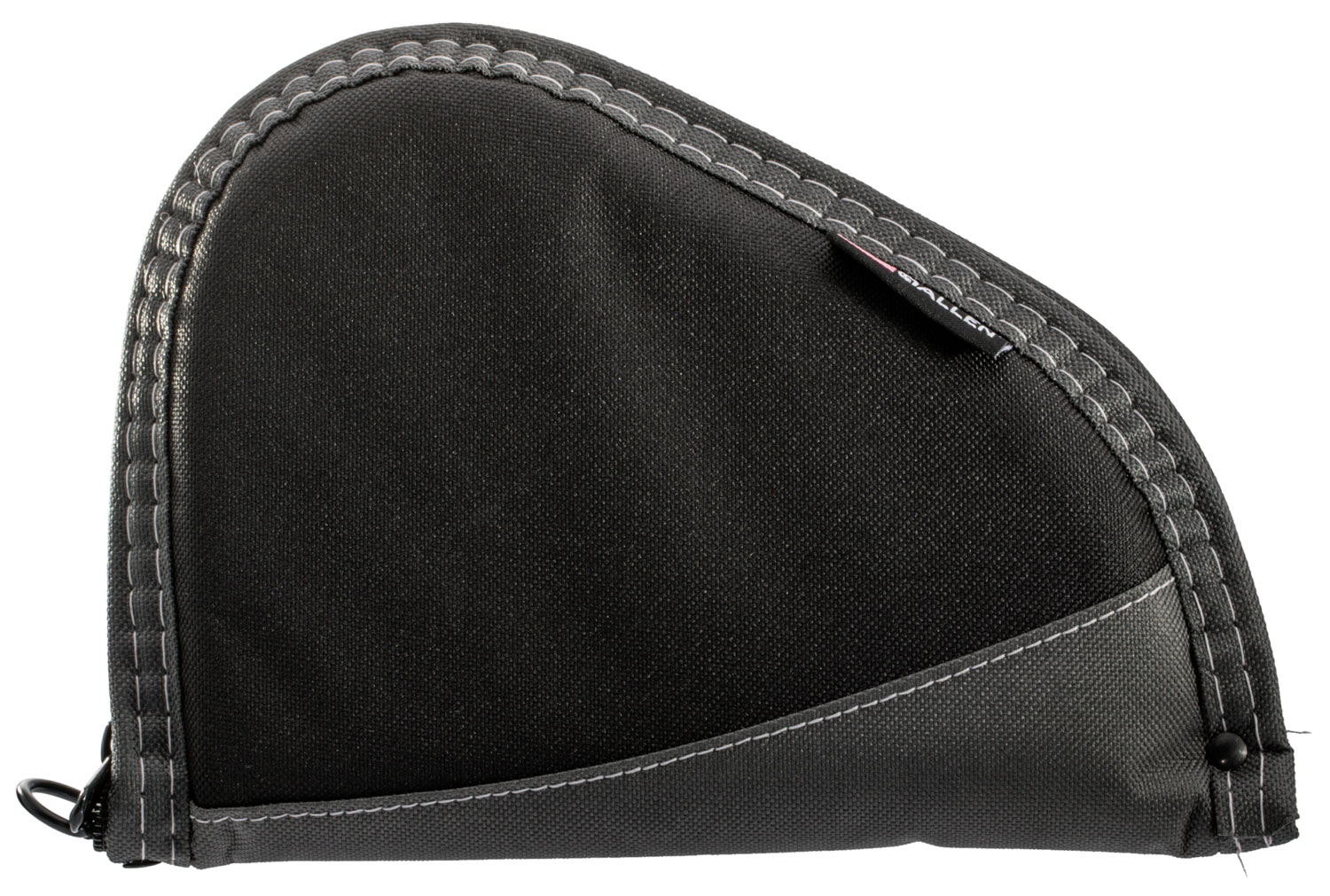 111940.jpg Allen 4448 Deluxe Handgun Case Black w/Gray Trim, Foam Padding, Non-Absorbent Lining & Lockable Zipper 8" L - Image 1
