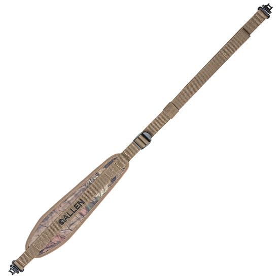 https3A2F2Fmedia.chattanoogashooting.com2Fimages2Fproduct2FAN83662FAN8366.jpg Allen Gunnison Neoprene Sling with Swivels Tan with Mossy Oak Camo - Image 1