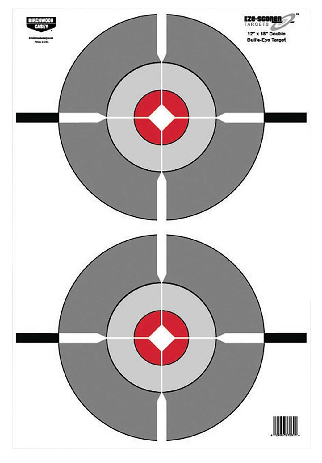 116207.jpg Birchwood Casey 37061 EZE-Scorer Bullseye Paper Target 12" x 18" 100 Per Pack - Image 1