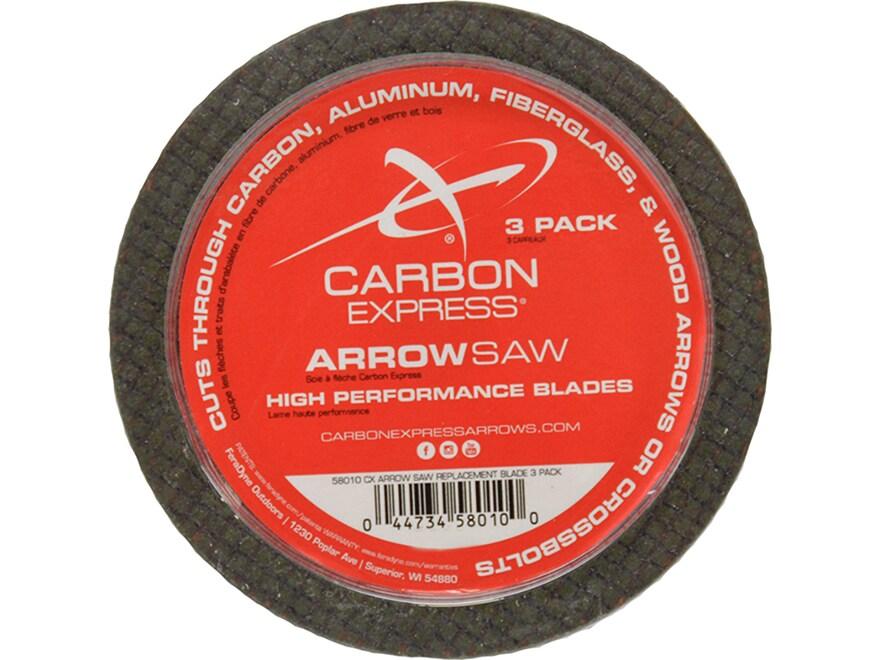 https3A2F2Fmedia.chattanoogashooting.com2Fimages2Fproduct2FGF580102FGF58010_1.jpg Carbon Express CX Arrow Saw Replacement Blades 3pk - Image 1
