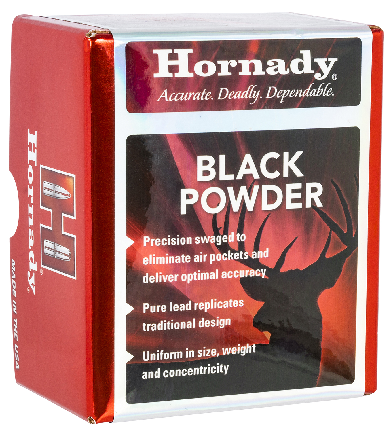 86601.jpg Hornady 6110 Lead Balls 54Cal Lead Ball 100 Per Box/15 Case - Image 1