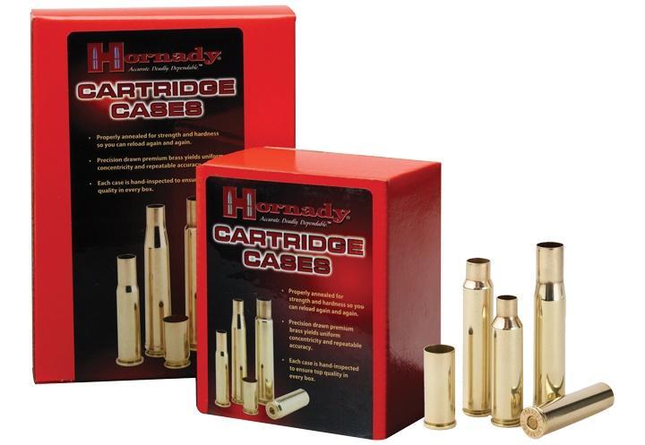 https3A2F2Fmedia.chattanoogashooting.com2Fimages2Fproduct2FHO87602FHO8760_1.jpg Hornady Unprimed Brass Handgun Cartridge Cases .45 ACP 100/ct - Image 1