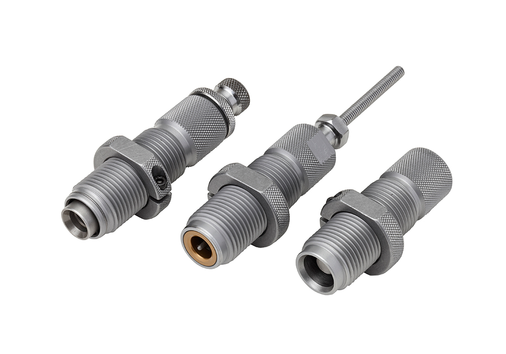 96894.jpg Hornady 546516 Custom Grade Series II 3 Die Set for 9x21mm IMI Includes Sizer Seater Expander Taper Crimp - Image 1
