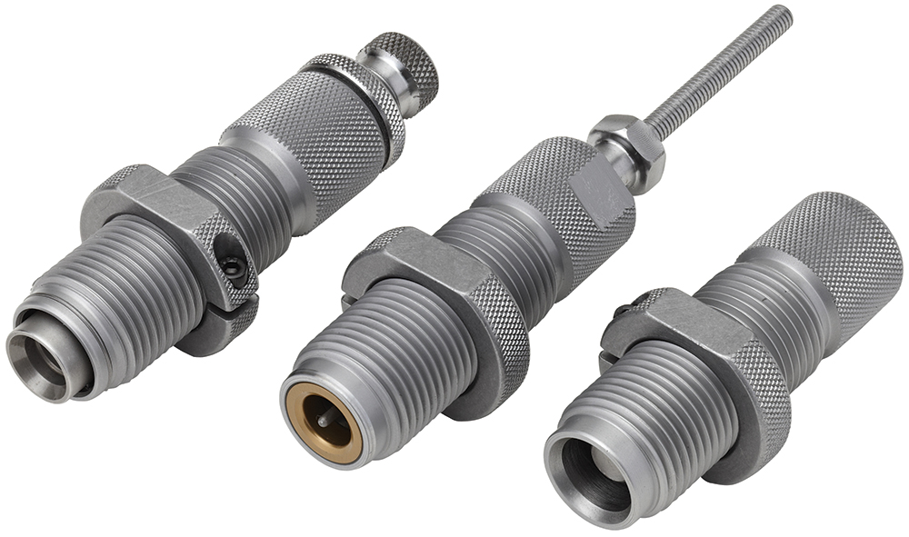 77573-1.jpg Hornady 546582 Custom Grade Series II 3 Die Set for 45 Colt Includes Sizer Seater Expader - Image 1