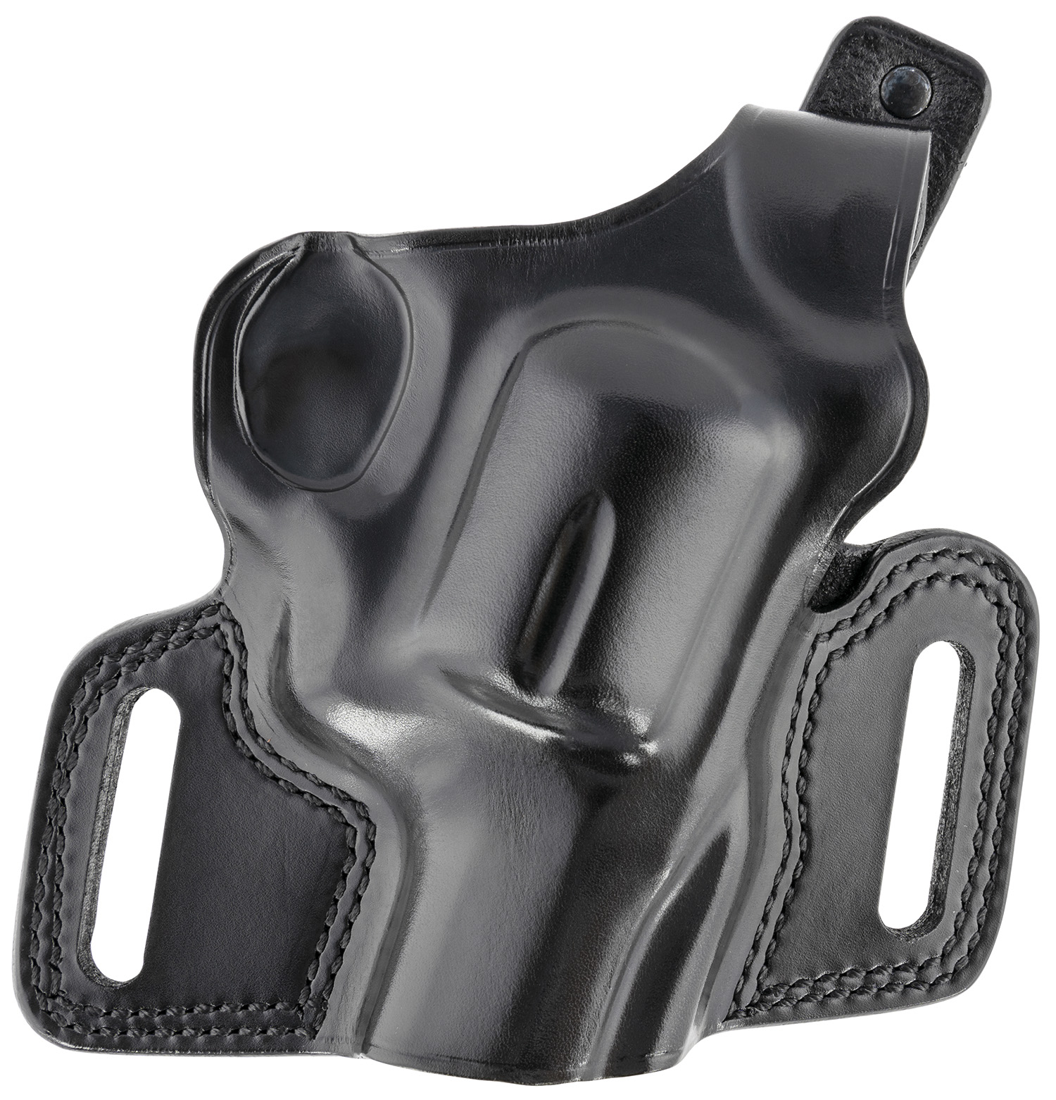 40259.jpg Galco SIL212B Silhouette OWB Black Leather, Fits 1911/3-5" Barrel, Belt Slide Mount, Right Hand - Image 1