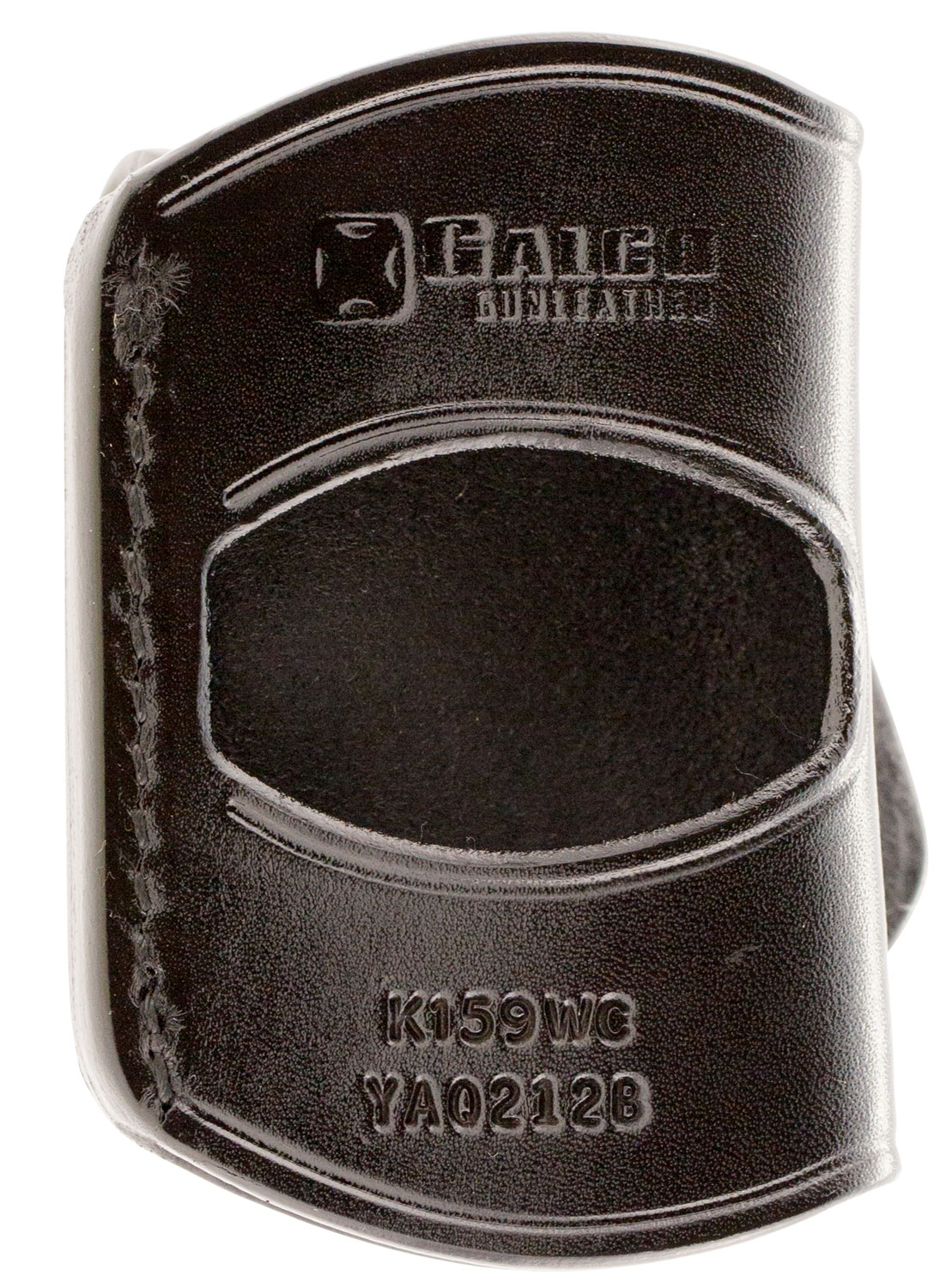 71894.jpg Galco YAQ212B Yaqui OWB Black Leather Belt Slide Fits 1911 Fits 3-5" Barrel Right Hand - Image 1