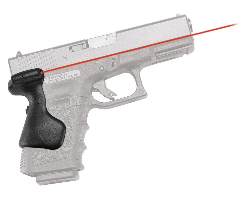 93265.jpg Crimson Trace 0169101 Lasergrips Compatible w/Glock Compact Gen5 19/Gen4 19, 23, 32/Gen5 19 Gen 4, Red Laser Black Polymer - Image 1