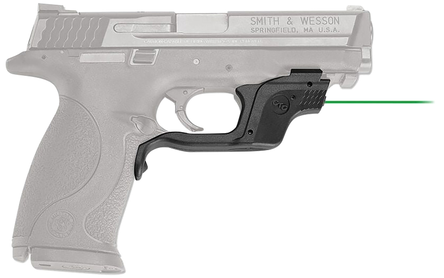 95672.jpg Crimson Trace 0145801 Laserguard Fits S&W M&P, Green Laser Black Polymer, Trigger Guard Mount - Image 1