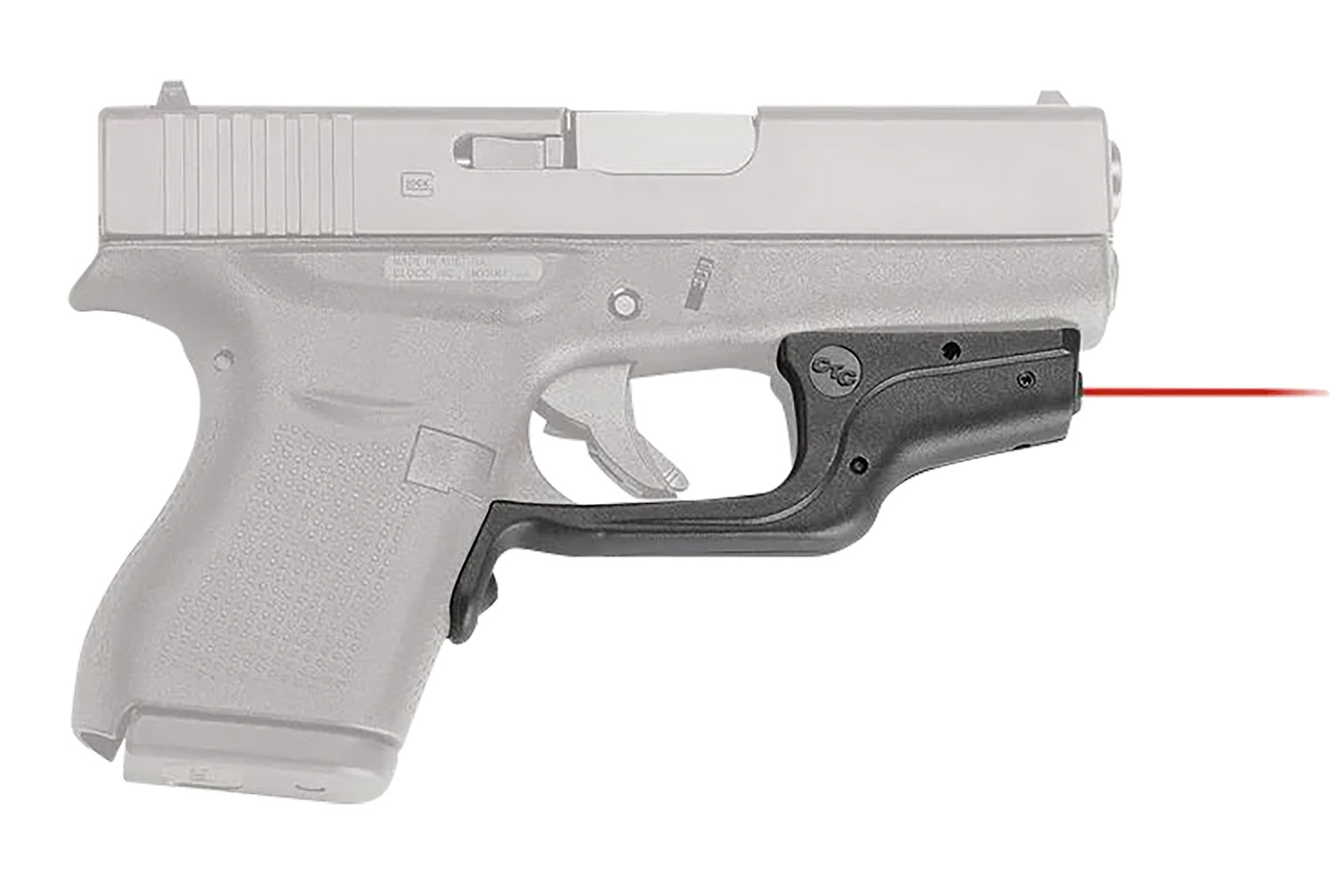 93268.jpg Crimson Trace 0143801 LG-443 Laserguard Compatible w/Glock 42/43, Red Laser Black Polymer - Image 1