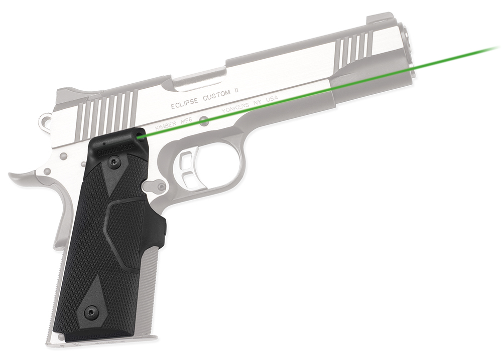91777.jpg Crimson Trace 0141001 Lasergrips Fits 1911/1911A1, Green Laser Black Polymer - Image 1
