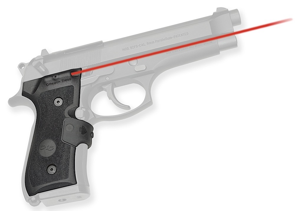 57918.jpg Crimson Trace 0119201 Lasergrips Mil-Spec Fits Beretta 92/96/M9, Red Laser Black Polymer - Image 1