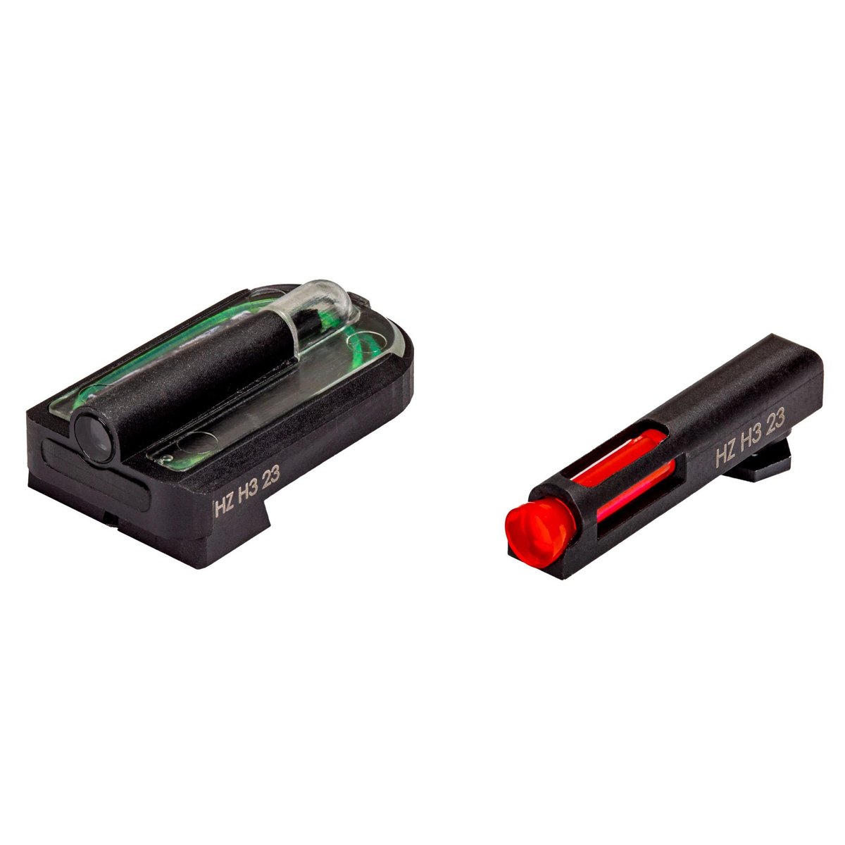 https3A2F2Fmedia.chattanoogashooting.com2Fimages2Fproduct2FVHGLMFD212FVHGLMFD21.jpg HIVIZ FASTDOT H3 Red Front Green Rear Sight for Glock MOS 9mm| 40 S&W | 357 Sig - Image 1
