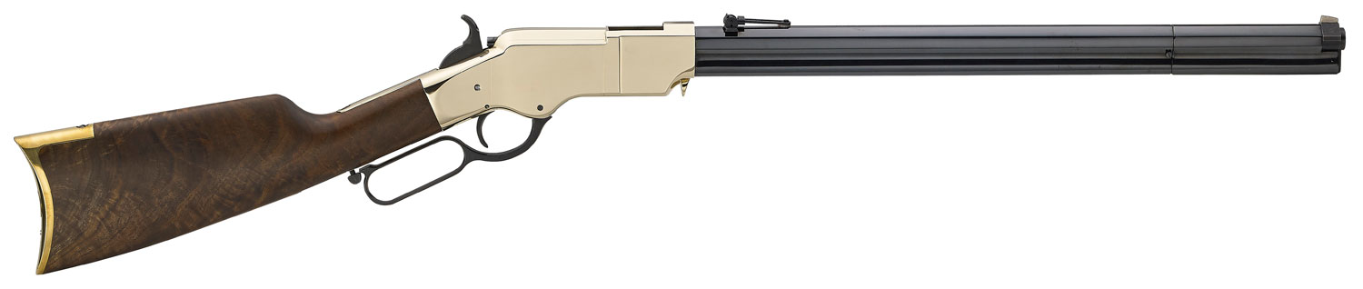 22736.jpg Henry H011R Original Rare Carbine Full Size 44-40 Win 10+1 20.50" Blued Octagon Barrel, Brass Polished Brass Receiver, Fancy American Walnut Wood Stock Right Hand - Image 1