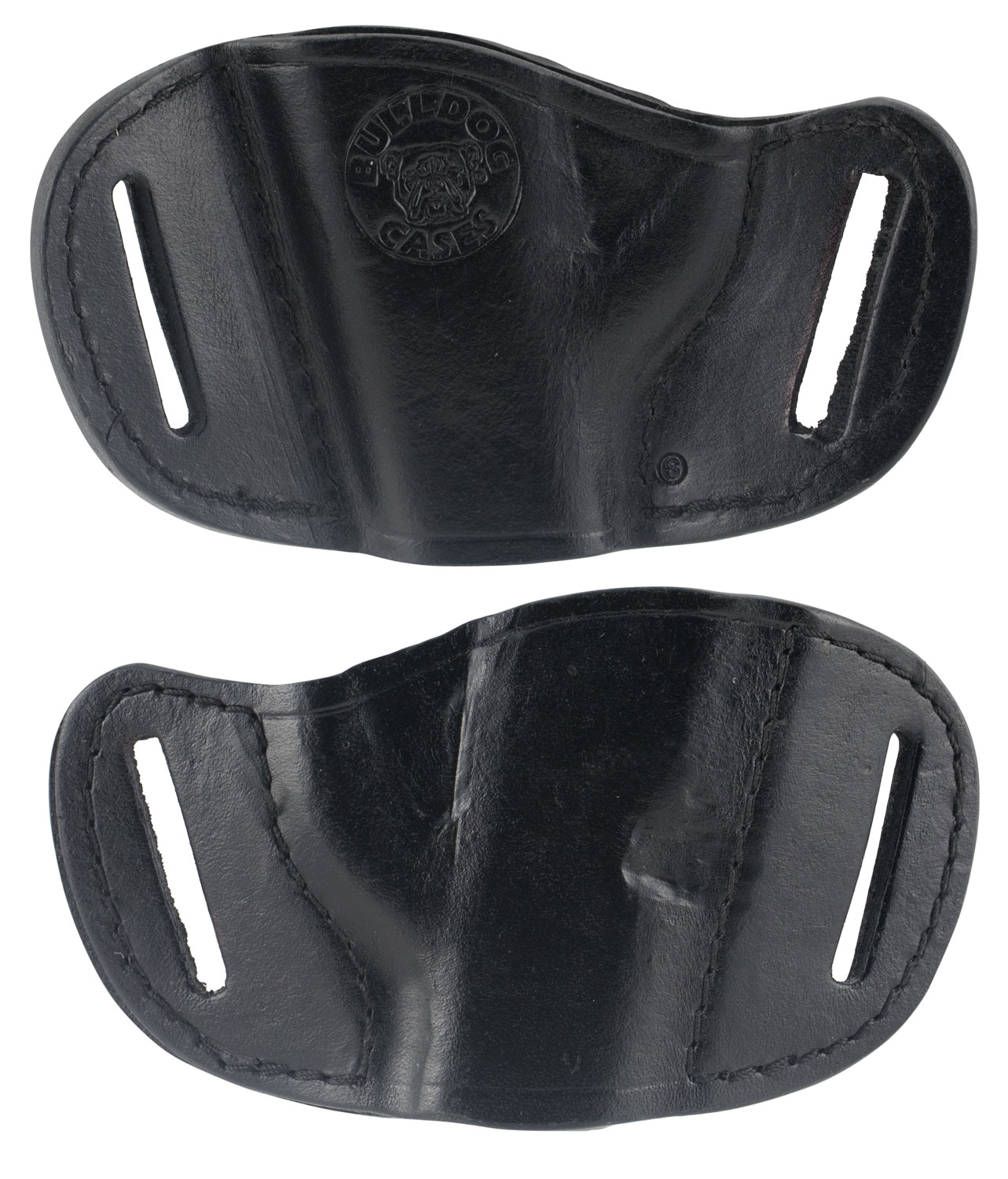 94497.jpg Bulldog MLBS Molded OWB Black Leather Belt Slide Fits Bersa Thunder 380 Fits Ruger LCP Fits Sig 230 Right Hand - Image 1