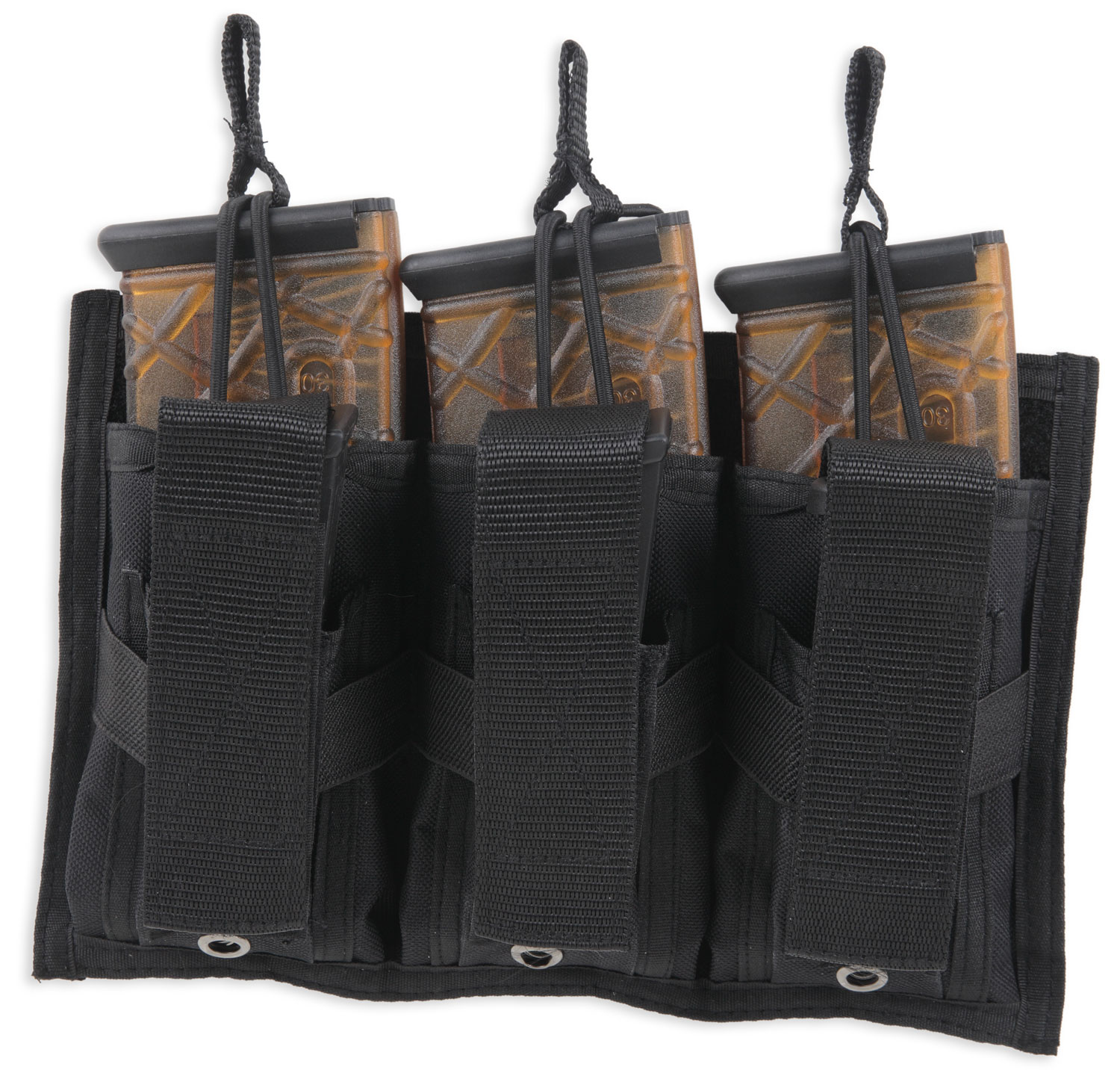 109072.jpg Bulldog BDT62 Tri-Double Mag Pouch MOLLE Black Belt Loop Compatible w/ 30-Round Compatible w/ High Capacity - Image 1