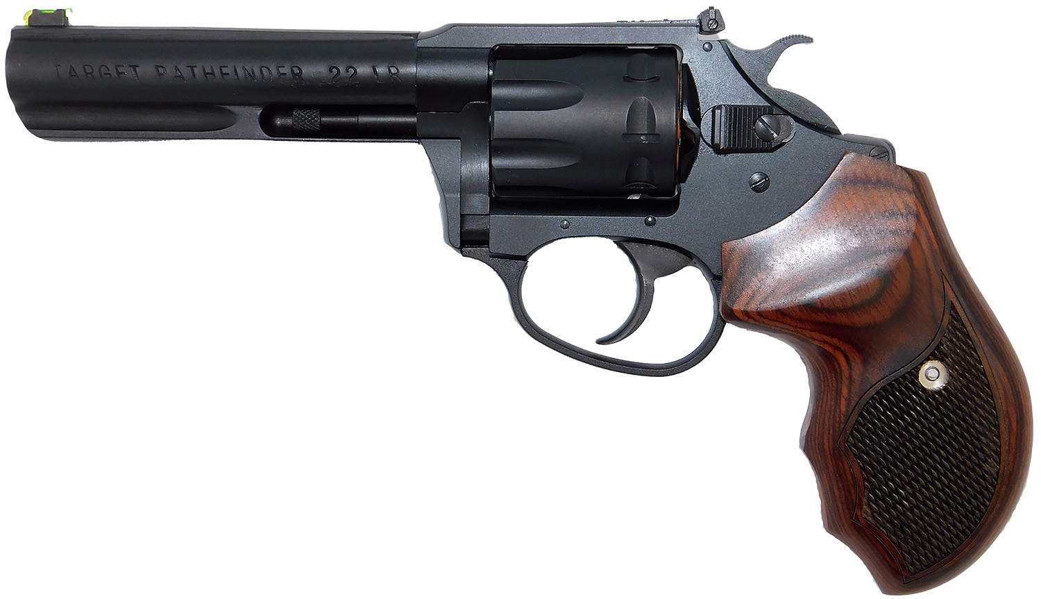 165146.jpg Charter Arms 12243 Pathfinder Target Lite 22 LR 8rd 4.20" Black Frame w/Rosewood Grip - Image 1
