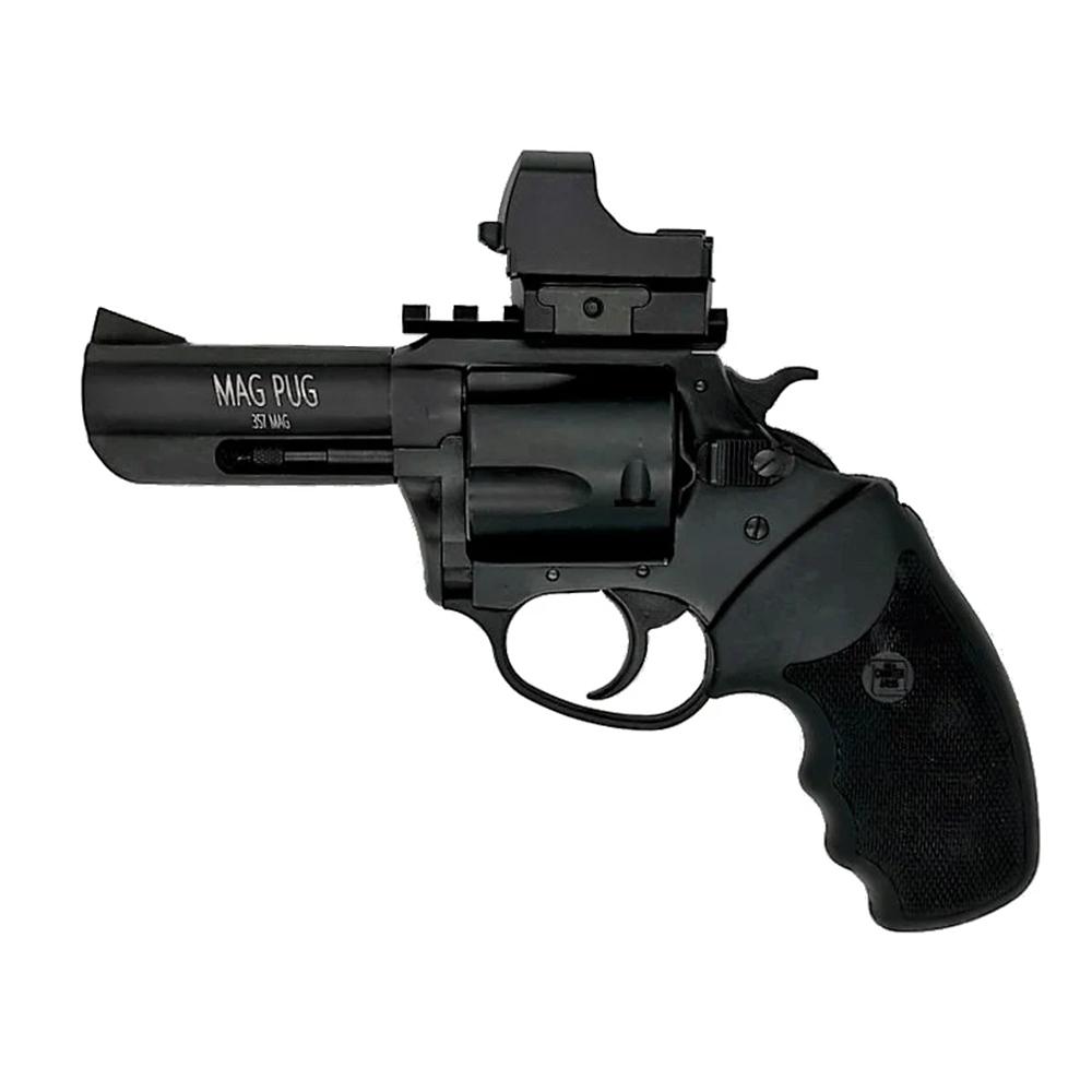 https3A2F2Fmedia.chattanoogashooting.com2Fimages2Fproduct2FAR135352FAR13535-1.jpg Charter Arms Mag Pug Handgun 357 Mag 5rd Capacity 3" Barrel Black with Red Dot - Image 1