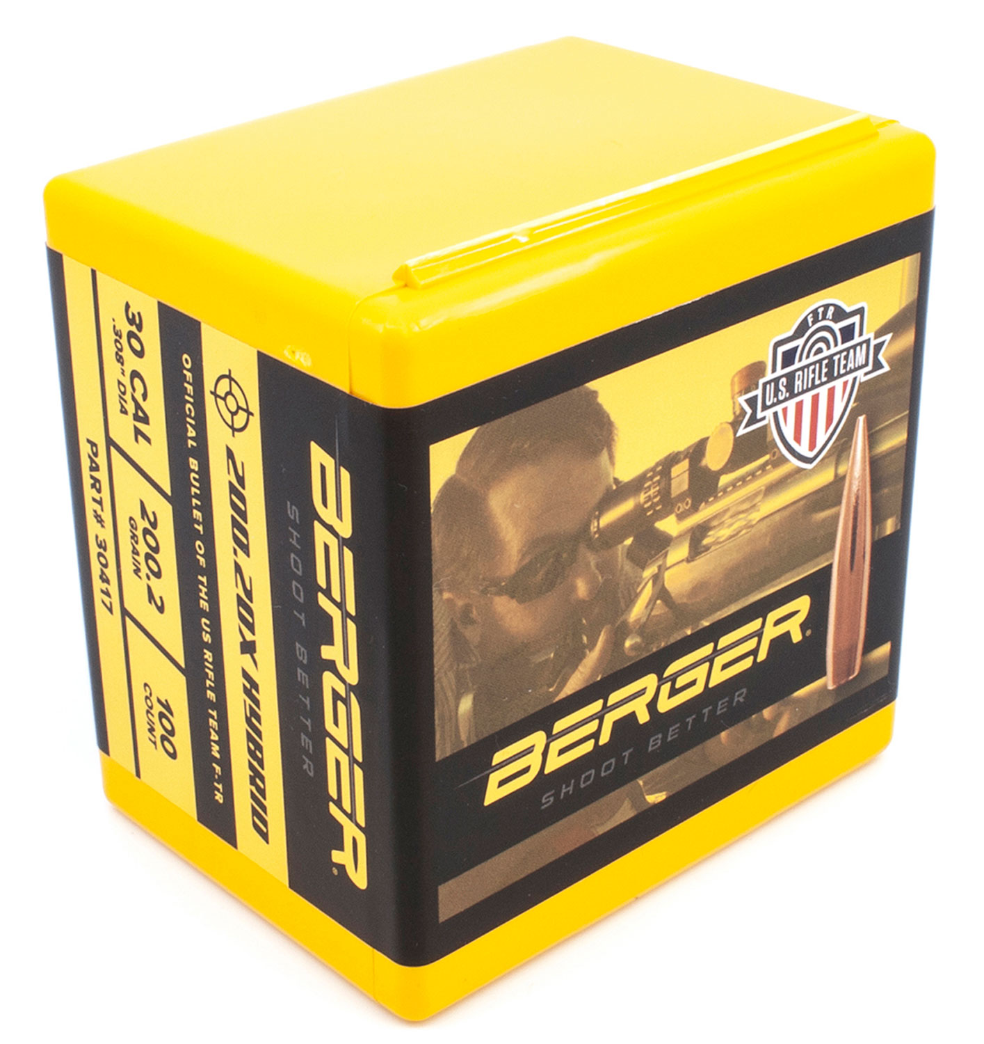 115667.jpg Berger Bullets 30417 Hybrid Target 30Cal 200.2gr 100/Box - Image 1