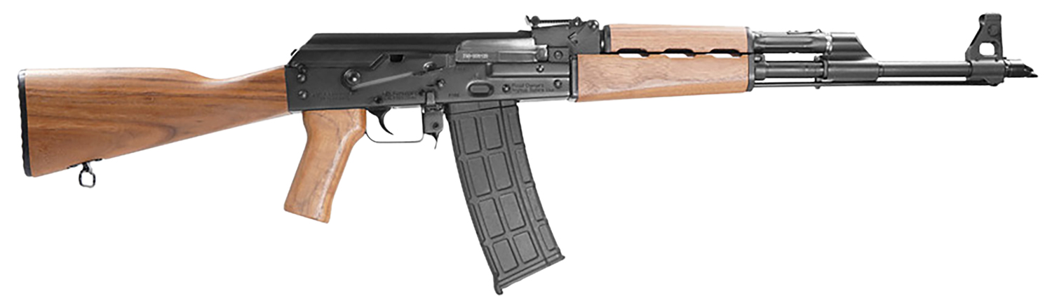 149530.jpg Zastava Arms Usa ZR90556WM ZPAP M90 5.56x45mm 30+1 18.25" Black Chrome Lined Barrel, Black Walnut Handguard, Walnut Fixed Stock & Grip - Image 1