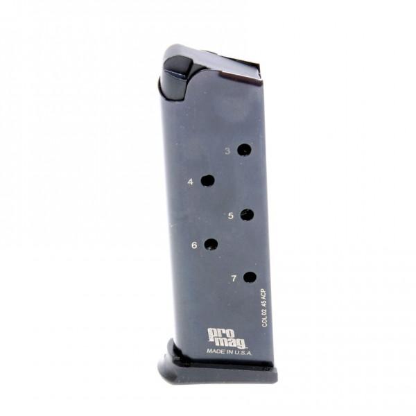 https3A2F2Fmedia.chattanoogashooting.com2Fimages2Fproduct2FZMCOL022FZMCOL02.jpg ProMag Steel Handgun Magazine 1911 Government .45 ACP Blued 7/r - Image 1