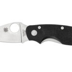 SPYDERCO CAT BLACK G-10 PLAINEDGE