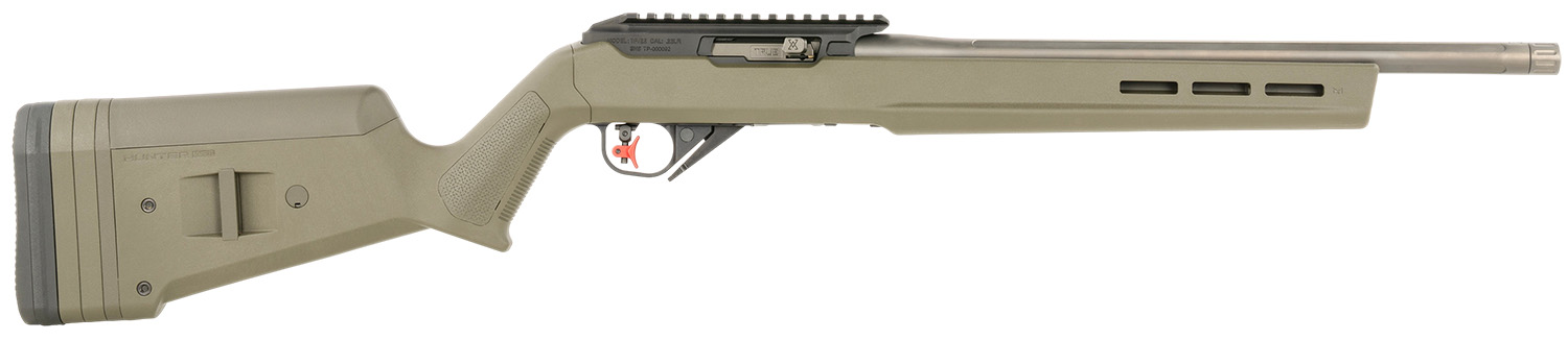 182195.jpg True Precision Inc TP1022GRNBLSSA TP/22 22 LR 16" Match Grade Barrel, Picatinny Rail Aluminum Receiver, M-LOK Forend, Magpul Hunter X-22 Polymer Stock - Image 1