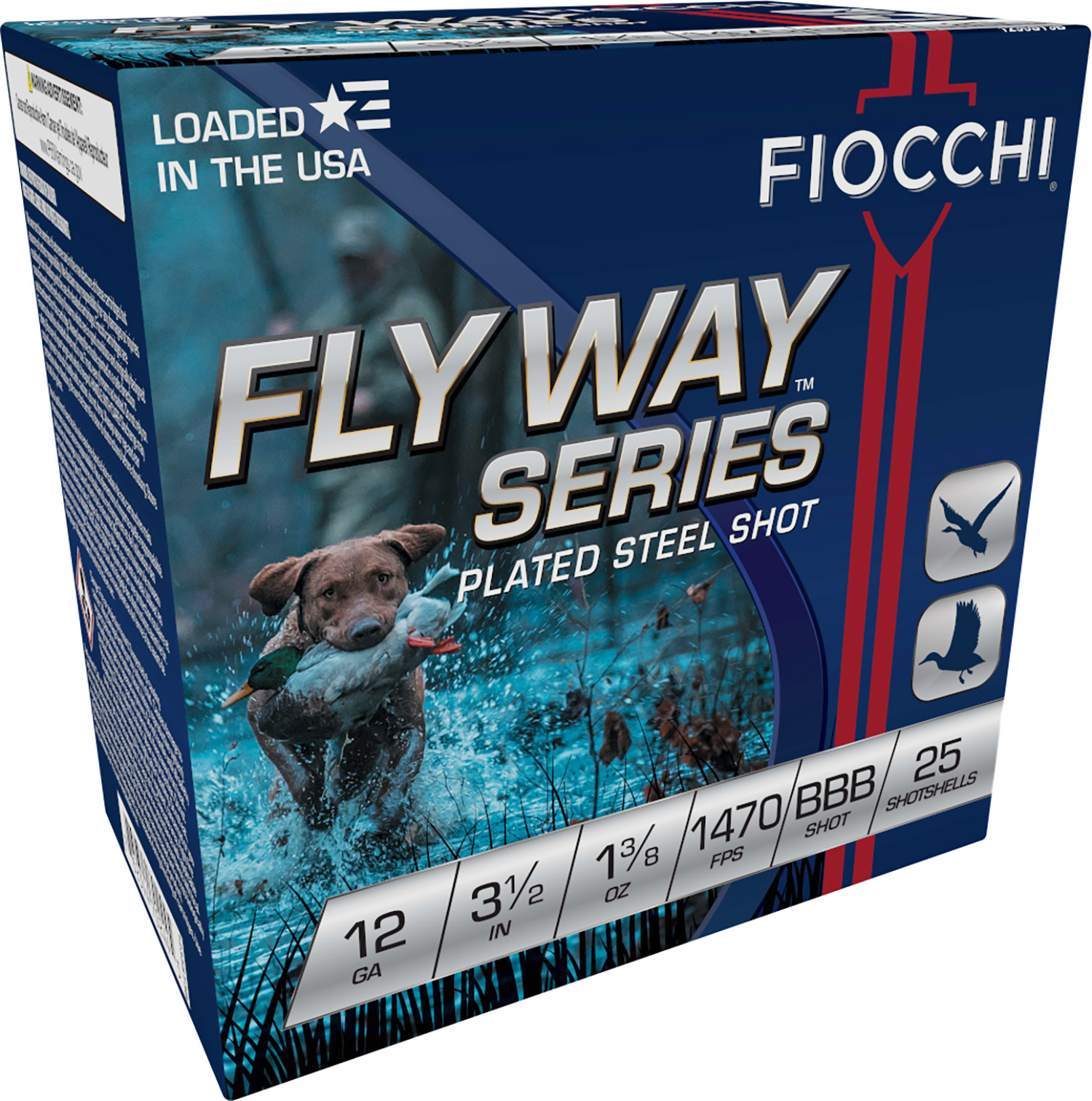 116554.jpg Fiocchi 1235ST3B Flyway 12Gauge 3.50" 1 3/8oz BBBShot 25 Per Box/10 Case - Image 1