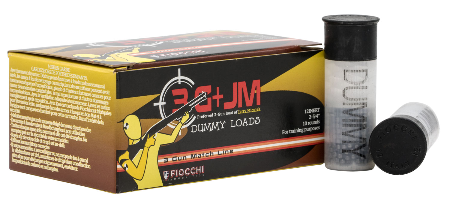 109306.jpg Fiocchi 12INERT Inert Dummy Rounds 12Gauge 10 Per Box/25 Case - Image 1