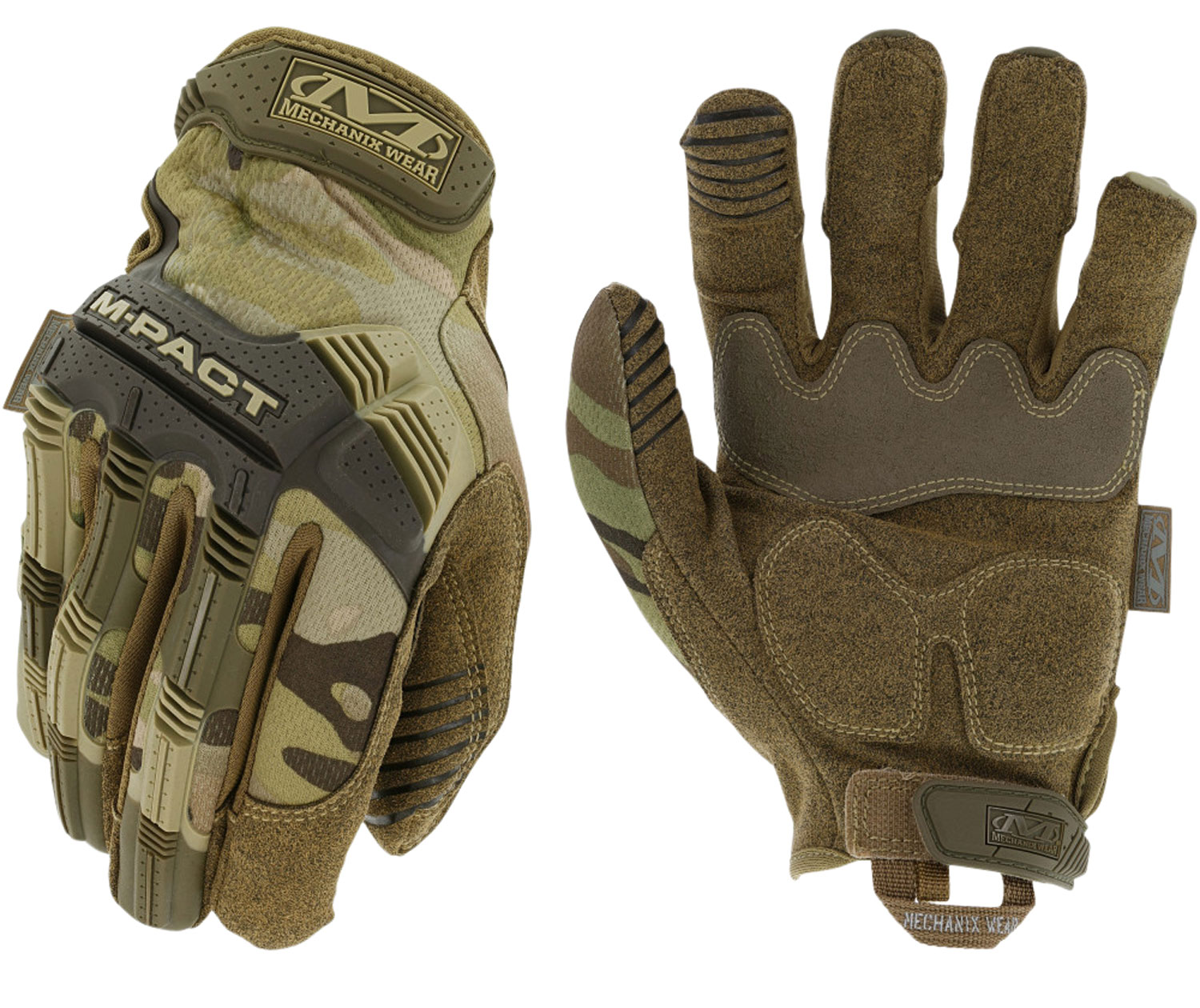 125992.jpg Mechanix Wear MPT78012 M-Pact Gloves Multi-Cam Synthetic Leather 2XL TPR Closure - Image 1