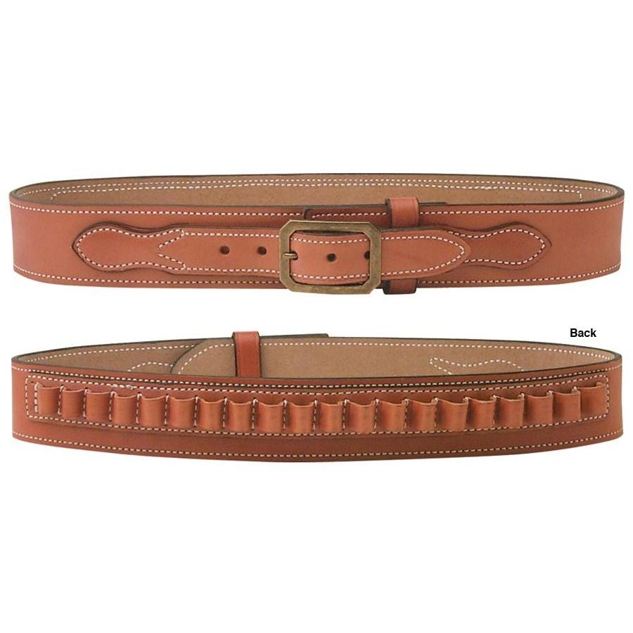 https3A2F2Fmedia.chattanoogashooting.com2Fimages2Fproduct2FDIB37TL38PP2FDIB37BL50PP_2.jpg DeSantis Desperado Gun Belt .45 Cal 2.25" Tan Size 38 - Image 1