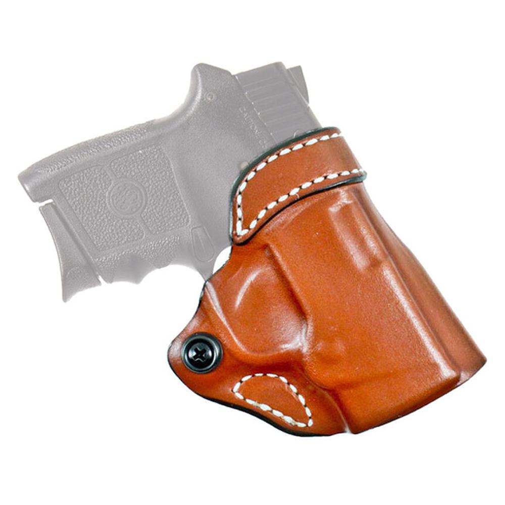 https3A2F2Fmedia.chattanoogashooting.com2Fimages2Fproduct2FDI155TA37Z02FDI155TA37Z0.jpg DeSantis #155 Criss-Cross Holster for Sig Sauer P938 Tan RH - Image 1