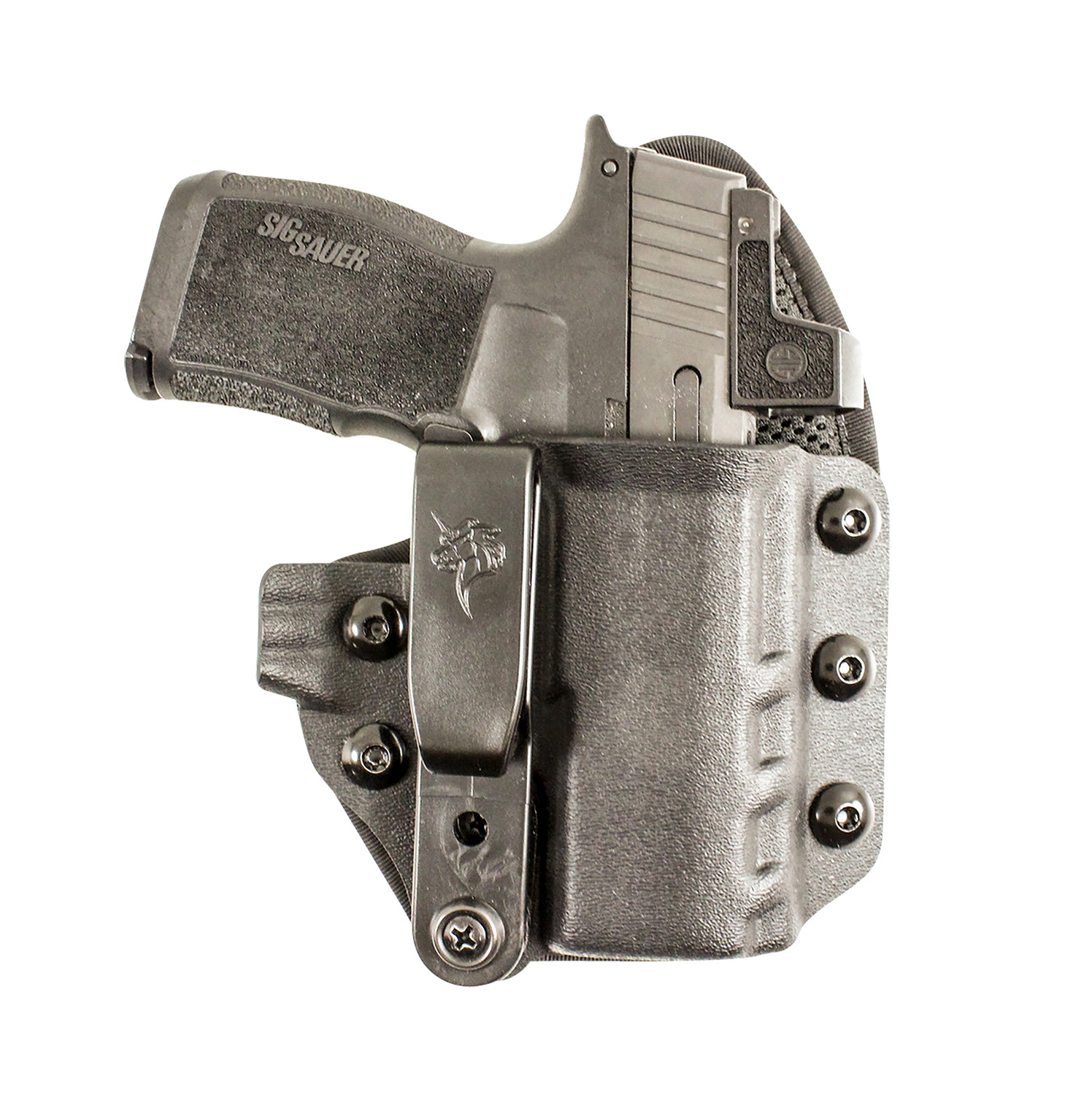 159262.jpg DeSantis Gunhide 206KA6RZ0 Uni-Tuk IWB Black Kydex Belt Clip Fits Springfield Hellcat OSP Right Hand - Image 1