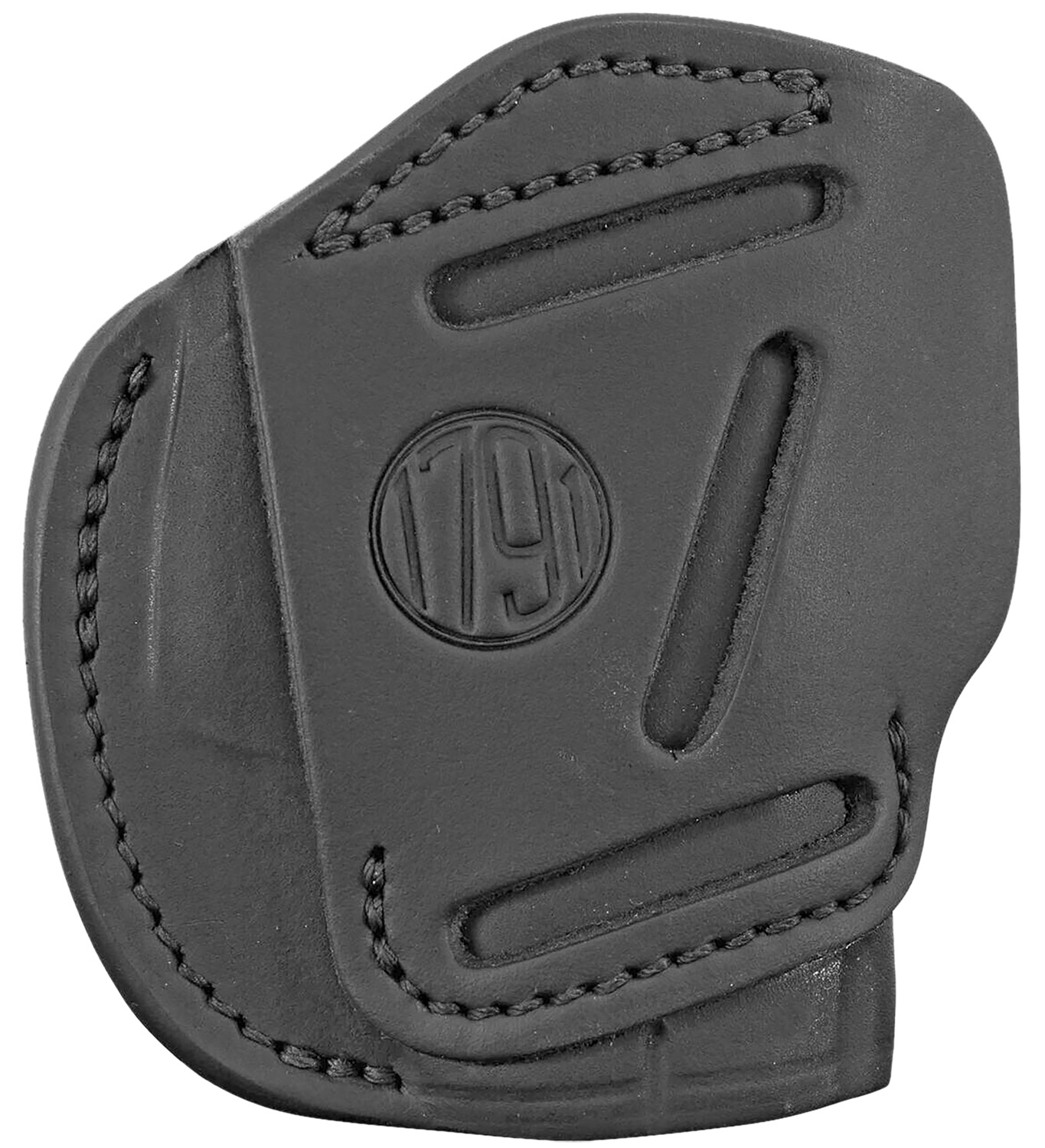 112328.jpg 1791 Gunleather 3WH2SBLA 3-Way IWB/OWB Size 02 Stealth Black Leather Belt Loop Compatible w/ Ruger LCP Compatible w/ Glock 42 Compatible w/ S&W Bodyguard Ambidextrous Hand - Image 1