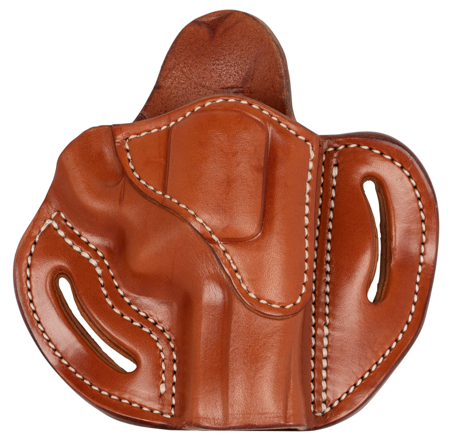 112404.jpg 1791 Gunleather RVH2SCBRR RVH2S OWB Size 02S Classic Brown Leather Belt Slide Fits S&W K Frame Right Hand - Image 1