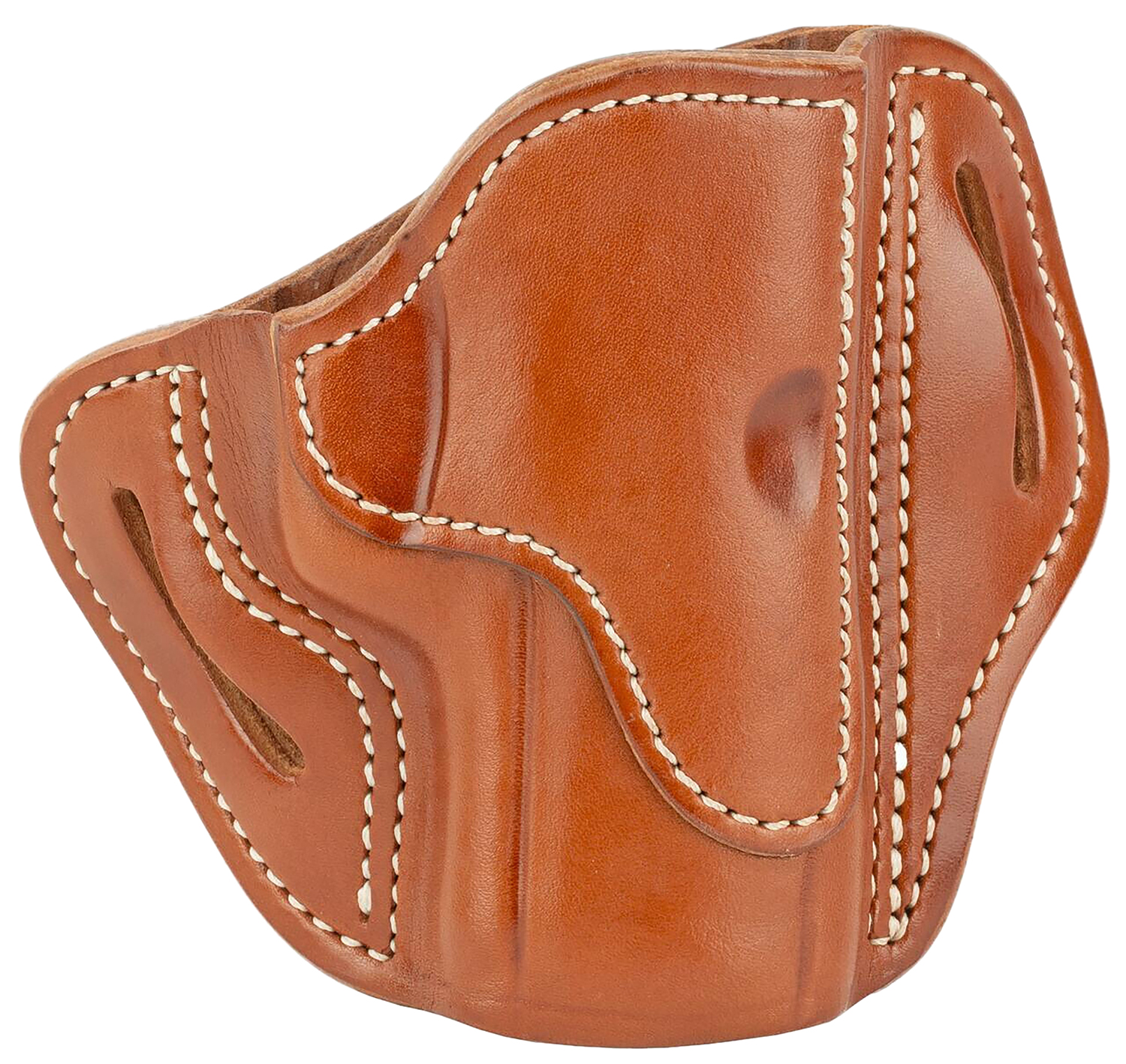 112386.jpg 1791 Gunleather BH24SCBRR BH2.4S OWB 2.4 Classic Brown Leather Belt Slide Fits FN 509/Springfield XD-M/HK VP9SK - Image 1