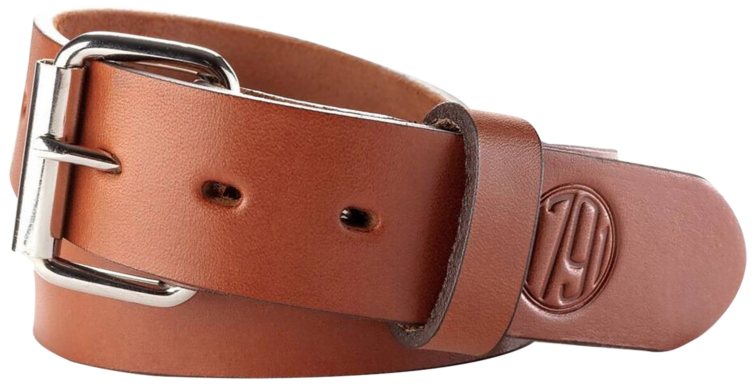118480.jpg 1791 Gunleather BLT014448CBRA 01 Gun Belt Classic Brown Leather 44/48 1.50" Wide Buckle Closure - Image 1