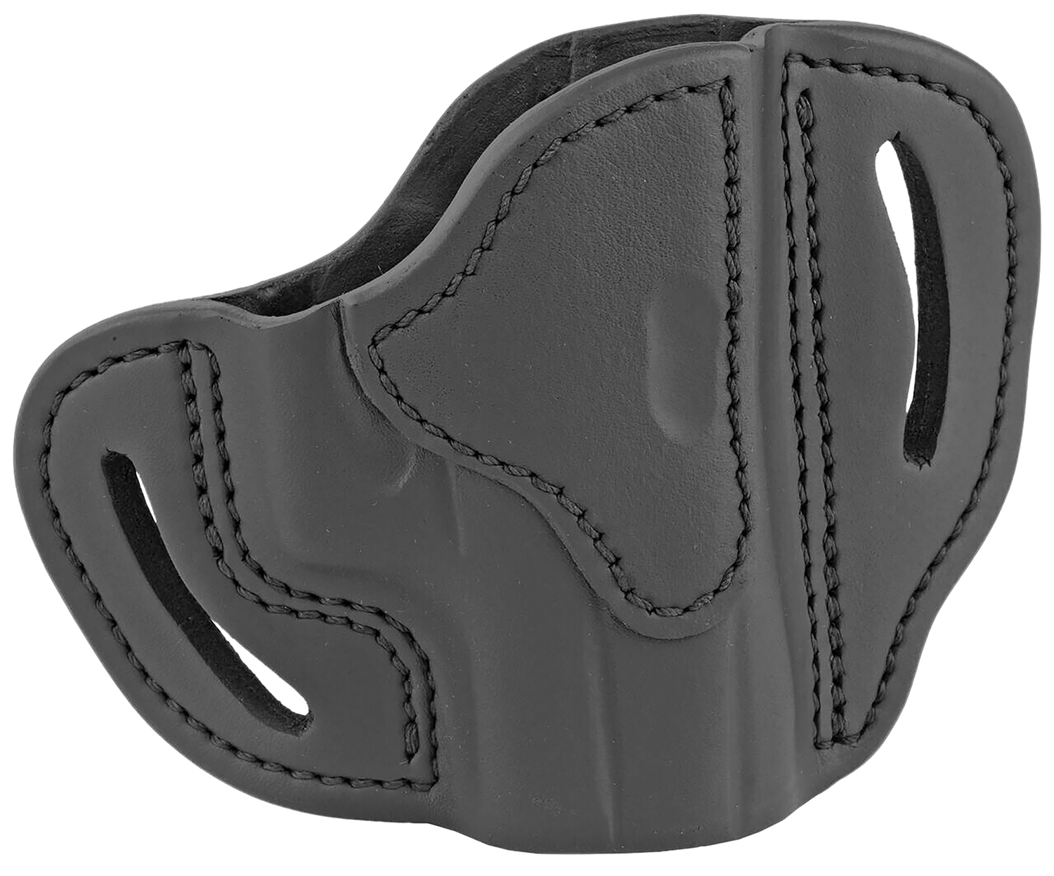 112369.jpg 1791 Gunleather BHCSBLR BHC OWB Size C Stealth Black Leather Belt Slide Compatible w/Glock 43/Sig P365/Walther PPK Right Hand - Image 1