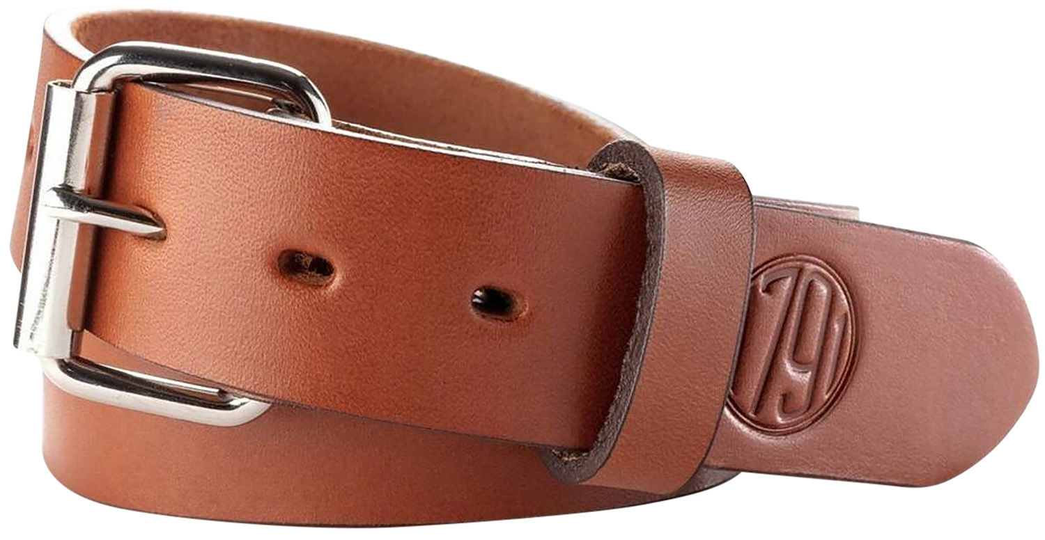 118477.jpg 1791 Gunleather BLT013842CBRA 01 Gun Belt Classic Brown Leather 38/42 1.50" Wide Buckle Closure - Image 1